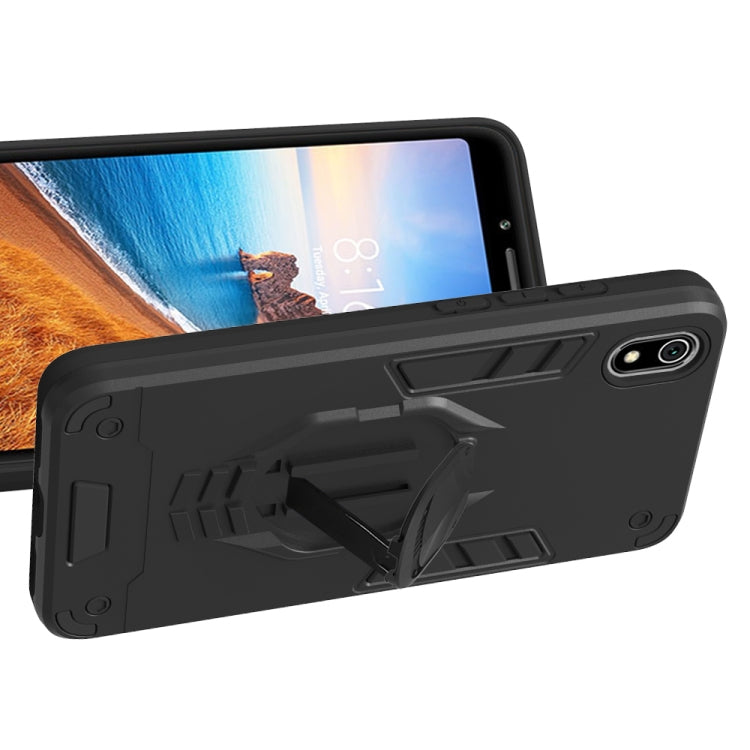 For Xiaomi Redmi 7A 2 in 1 Armor Knight Series PC + TPU Protective Case with Invisible Holder
