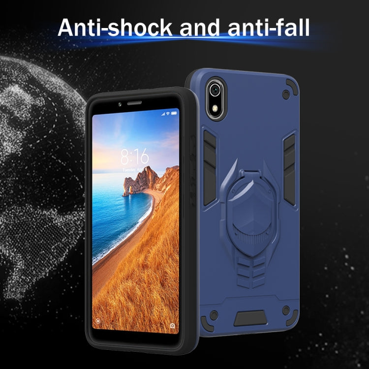 For Xiaomi Redmi 7A 2 in 1 Armor Knight Series PC + TPU Protective Case with Invisible Holder