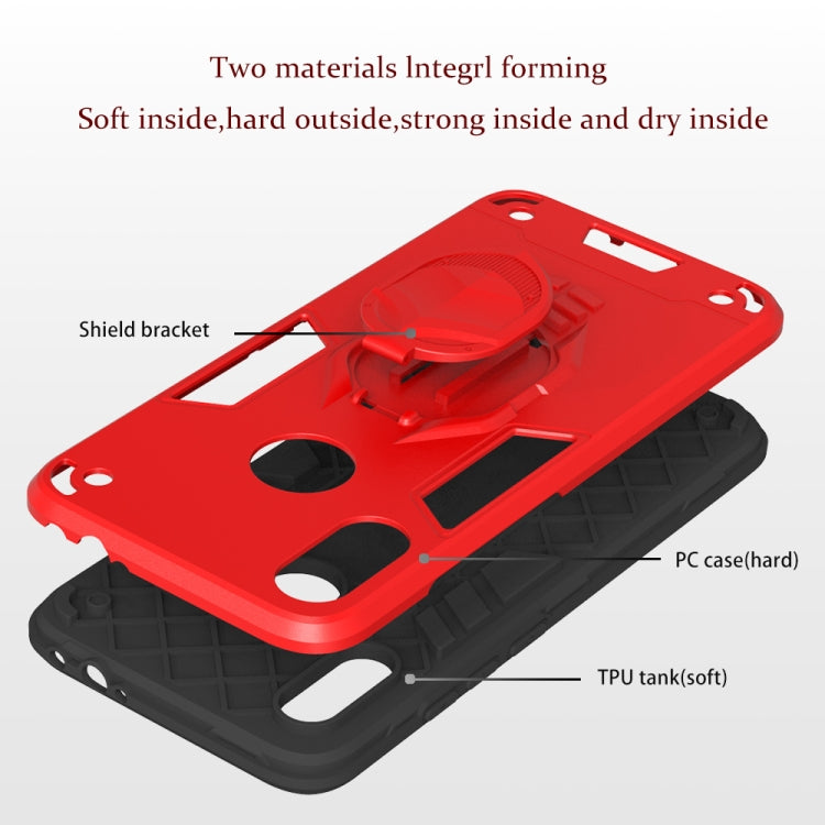 For Xiaomi Redmi Note 7 2 in 1 Armor Knight Series PC + TPU Protective Case with Invisible Holder