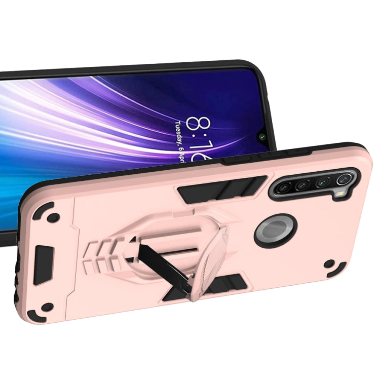 For Xiaomi Redmi Note 8 2 in 1 Armor Knight Series PC + TPU Protective Case with Invisible Holder