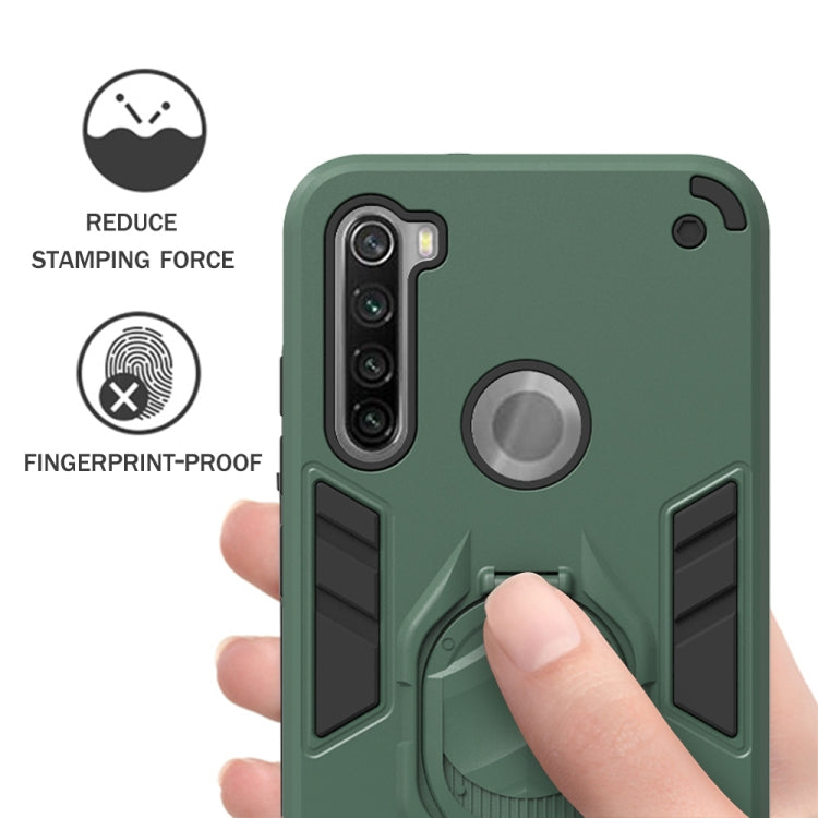 For Xiaomi Redmi Note 8 2 in 1 Armor Knight Series PC + TPU Protective Case with Invisible Holder