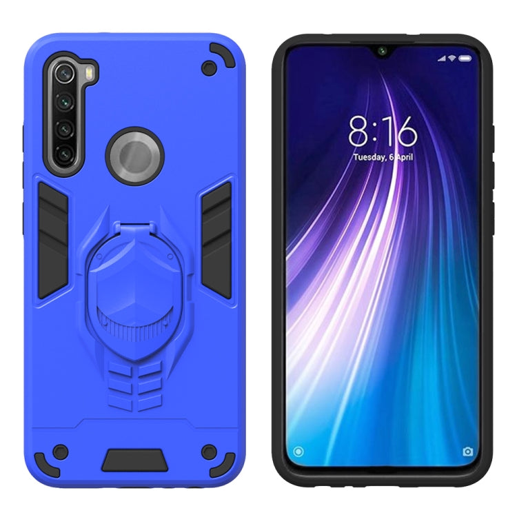 For Xiaomi Redmi Note 8 2 in 1 Armor Knight Series PC + TPU Protective Case with Invisible Holder