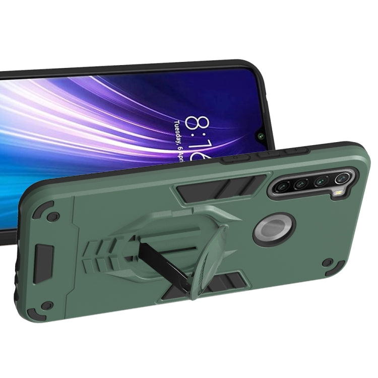 For Xiaomi Redmi Note 8 2 in 1 Armor Knight Series PC + TPU Protective Case with Invisible Holder