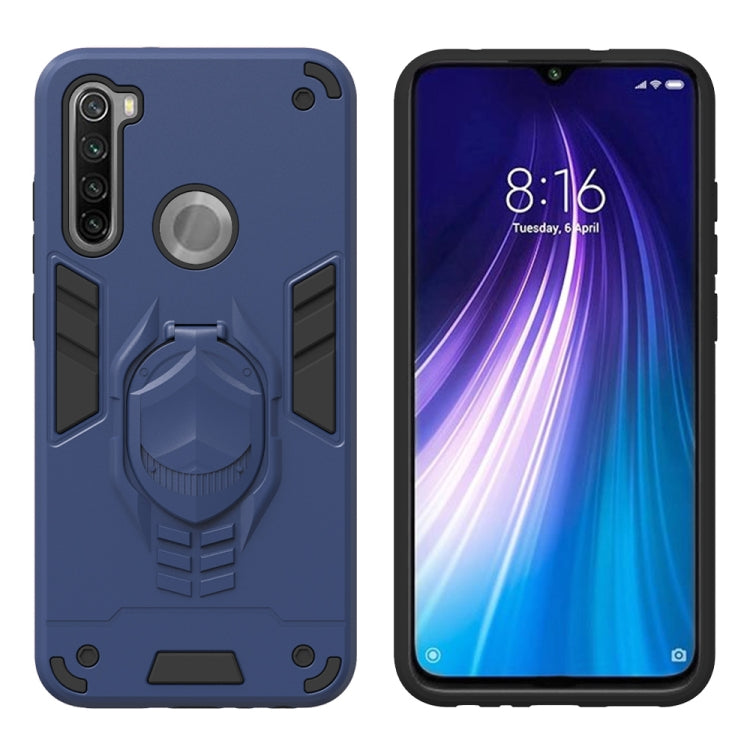 For Xiaomi Redmi Note 8 2 in 1 Armor Knight Series PC + TPU Protective Case with Invisible Holder