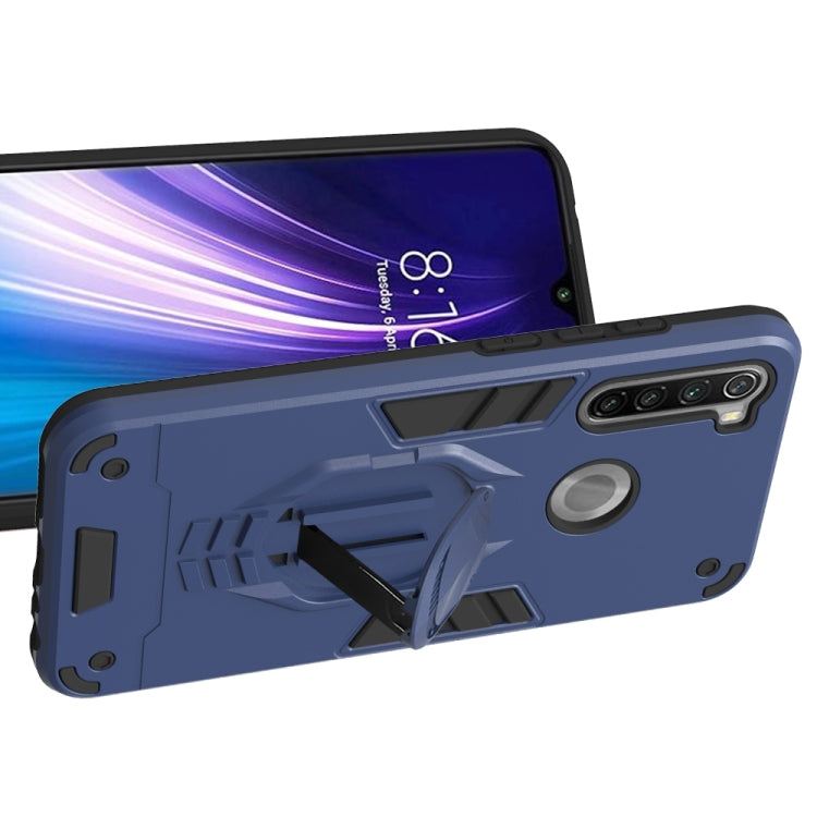 For Xiaomi Redmi Note 8 2 in 1 Armor Knight Series PC + TPU Protective Case with Invisible Holder