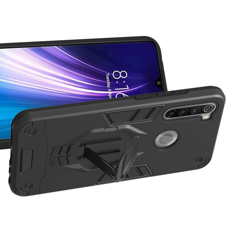 For Xiaomi Redmi Note 8 2 in 1 Armor Knight Series PC + TPU Protective Case with Invisible Holder