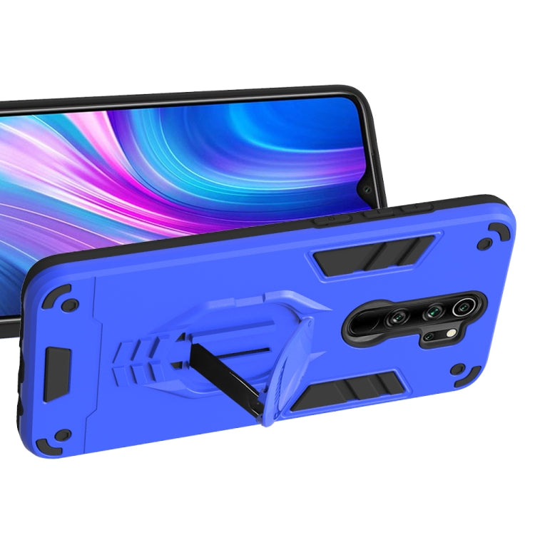 For Xiaomi Redmi Note 8 Pro 2 in 1 Armor Knight Series PC + TPU Protective Case with Invisible Holder