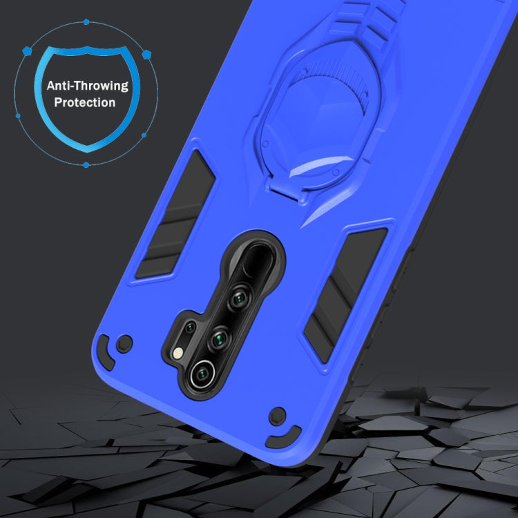 For Xiaomi Redmi Note 8 Pro 2 in 1 Armor Knight Series PC + TPU Protective Case with Invisible Holder
