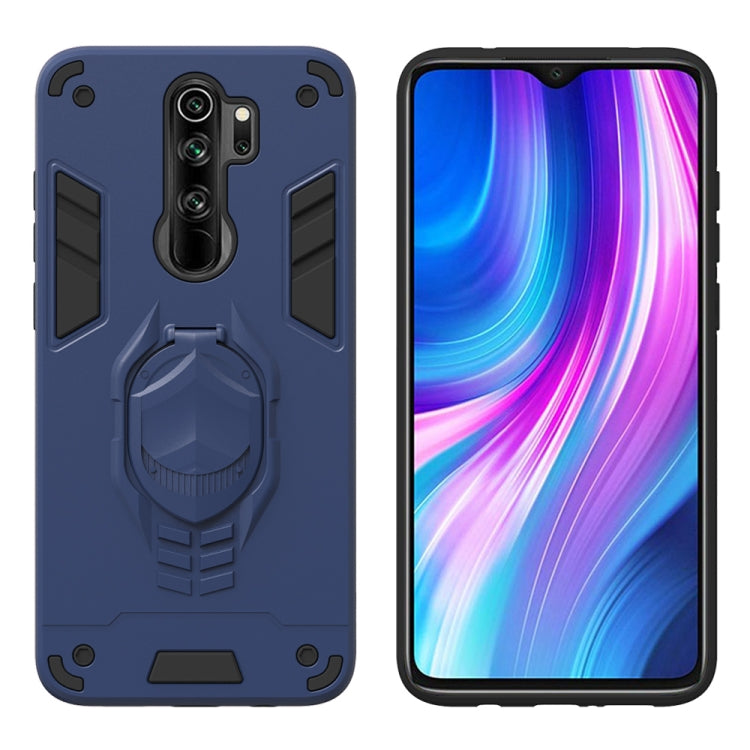 For Xiaomi Redmi Note 8 Pro 2 in 1 Armor Knight Series PC + TPU Protective Case with Invisible Holder
