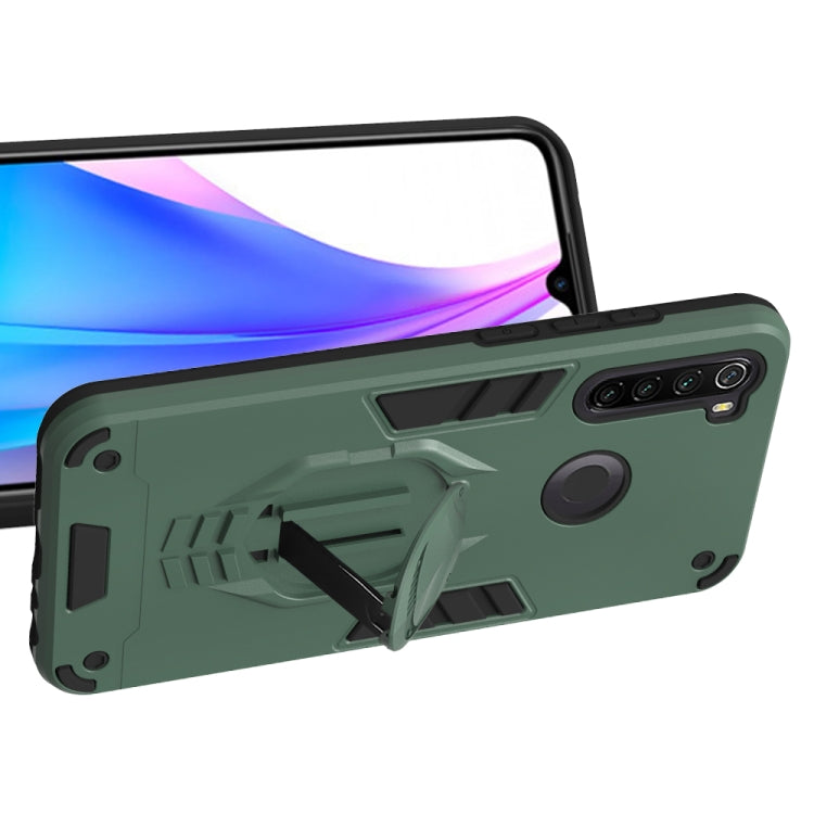 For Xiaomi Redmi Note 8T 2 in 1 Armor Knight Series PC + TPU Protective Case with Invisible Holder
