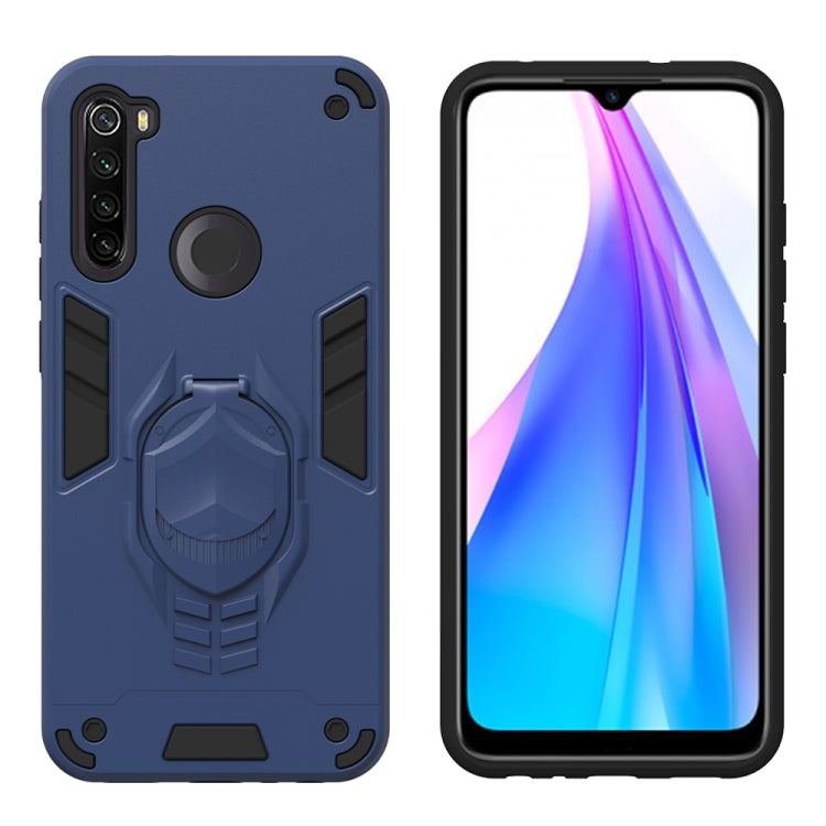 For Xiaomi Redmi Note 8T 2 in 1 Armor Knight Series PC + TPU Protective Case with Invisible Holder