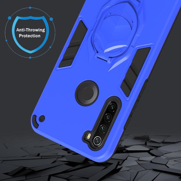 For Xiaomi Redmi Note 8T 2 in 1 Armor Knight Series PC + TPU Protective Case with Invisible Holder