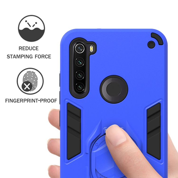 For Xiaomi Redmi Note 8T 2 in 1 Armor Knight Series PC + TPU Protective Case with Invisible Holder
