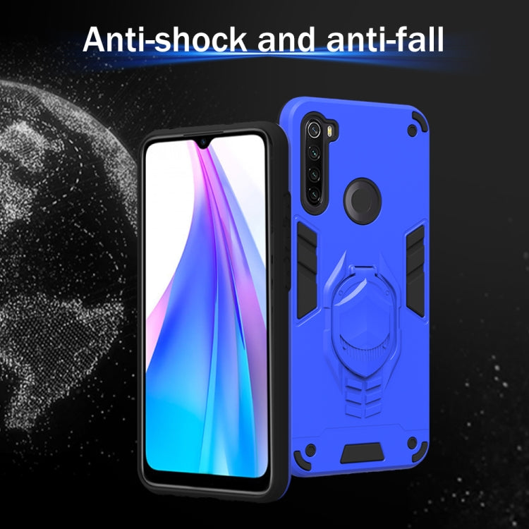 For Xiaomi Redmi Note 8T 2 in 1 Armor Knight Series PC + TPU Protective Case with Invisible Holder