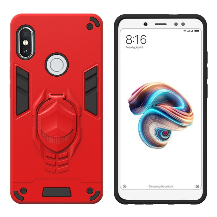 For Xiaomi Redmi Note 5 Pro 2 in 1 Armor Knight Series PC + TPU Protective Case with Invisible Holder
