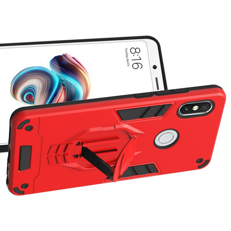 For Xiaomi Redmi Note 5 Pro 2 in 1 Armor Knight Series PC + TPU Protective Case with Invisible Holder