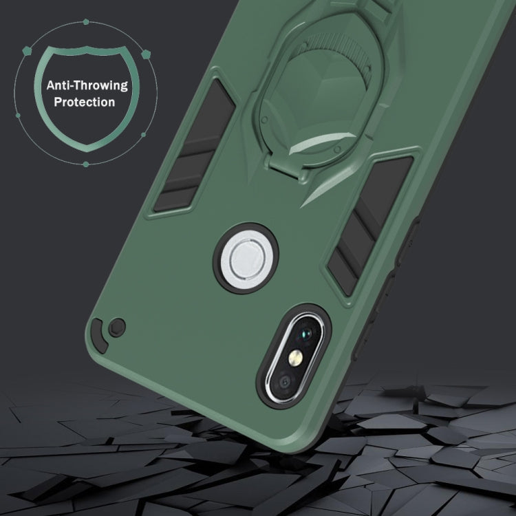 For Xiaomi Redmi Note 5 Pro 2 in 1 Armor Knight Series PC + TPU Protective Case with Invisible Holder