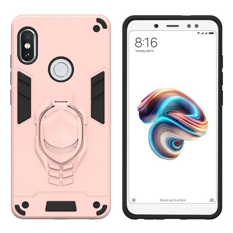 For Xiaomi Redmi Note 5 Pro 2 in 1 Armor Knight Series PC + TPU Protective Case with Invisible Holder
