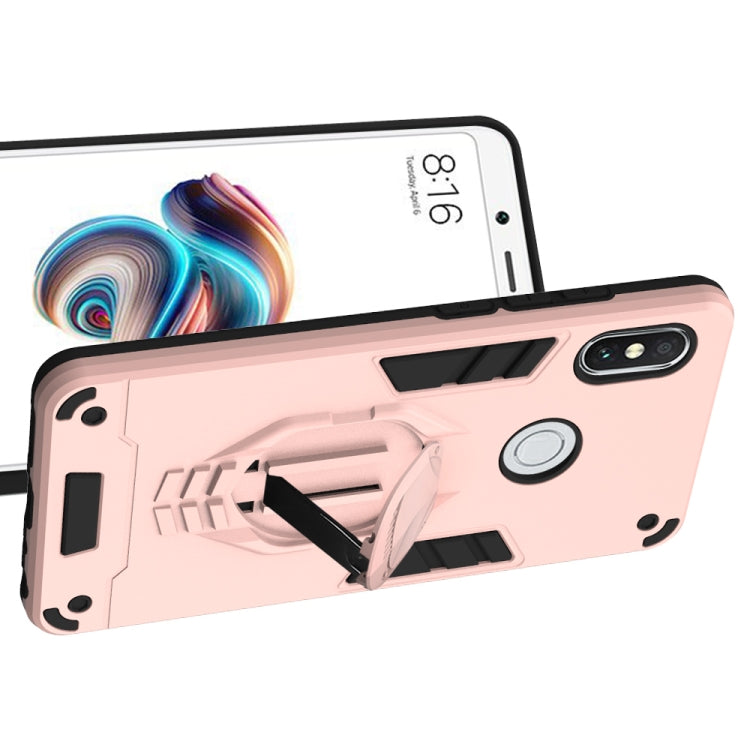 For Xiaomi Redmi Note 5 Pro 2 in 1 Armor Knight Series PC + TPU Protective Case with Invisible Holder
