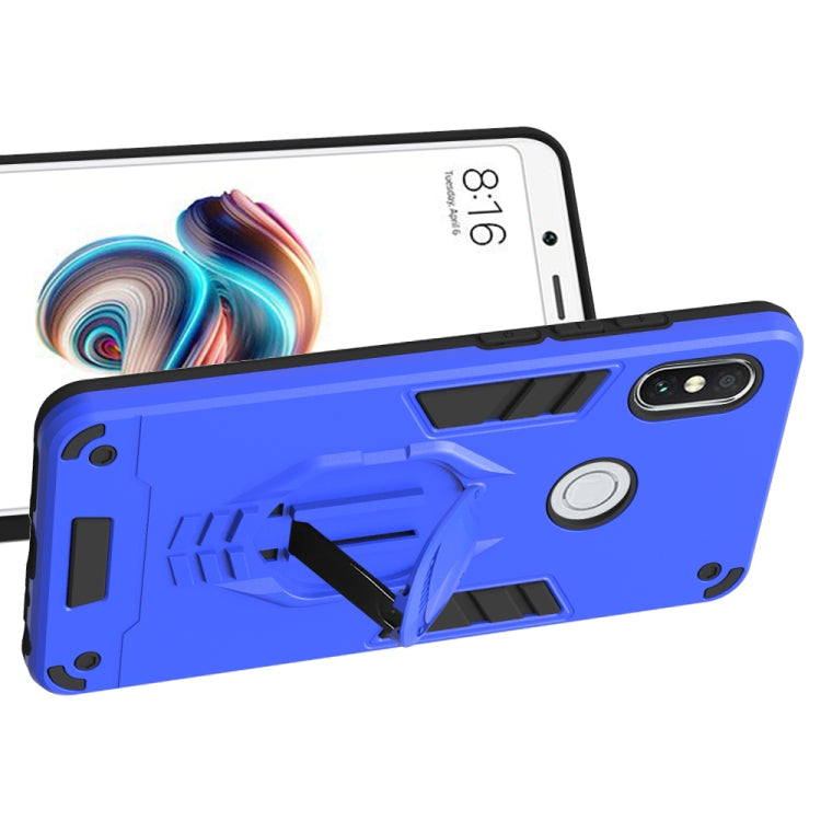 For Xiaomi Redmi Note 5 Pro 2 in 1 Armor Knight Series PC + TPU Protective Case with Invisible Holder
