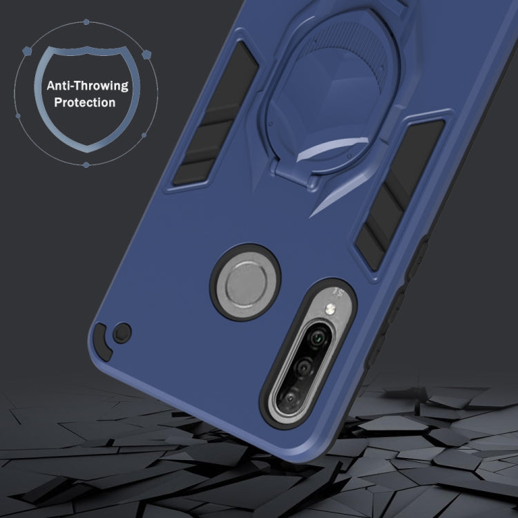 For Huawei P30 Lite 2 in 1 Armor Knight Series PC + TPU Protective Case with Invisible Holder