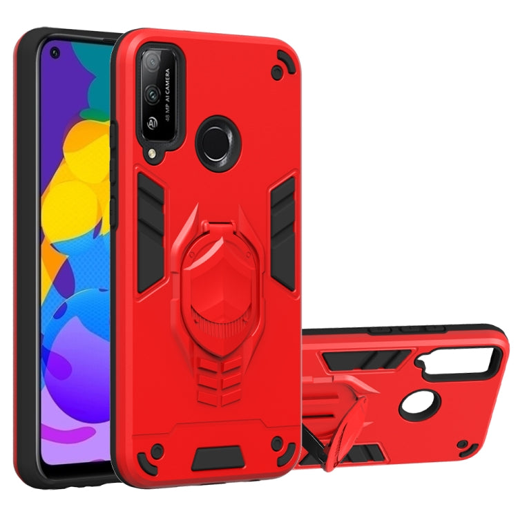 For Huawei Honor Play 4T 2 in 1 Armor Knight Series PC + TPU Protective Case with Invisible Holder