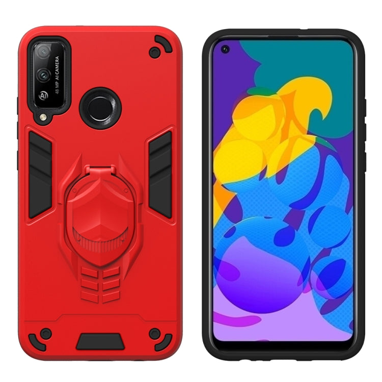 For Huawei Honor Play 4T 2 in 1 Armor Knight Series PC + TPU Protective Case with Invisible Holder