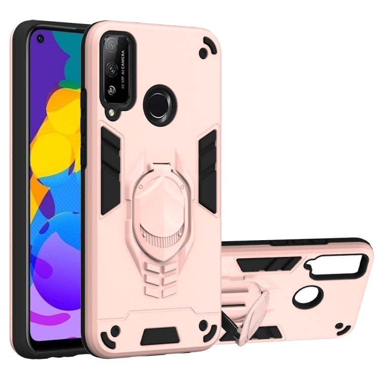 For Huawei Honor Play 4T 2 in 1 Armor Knight Series PC + TPU Protective Case with Invisible Holder