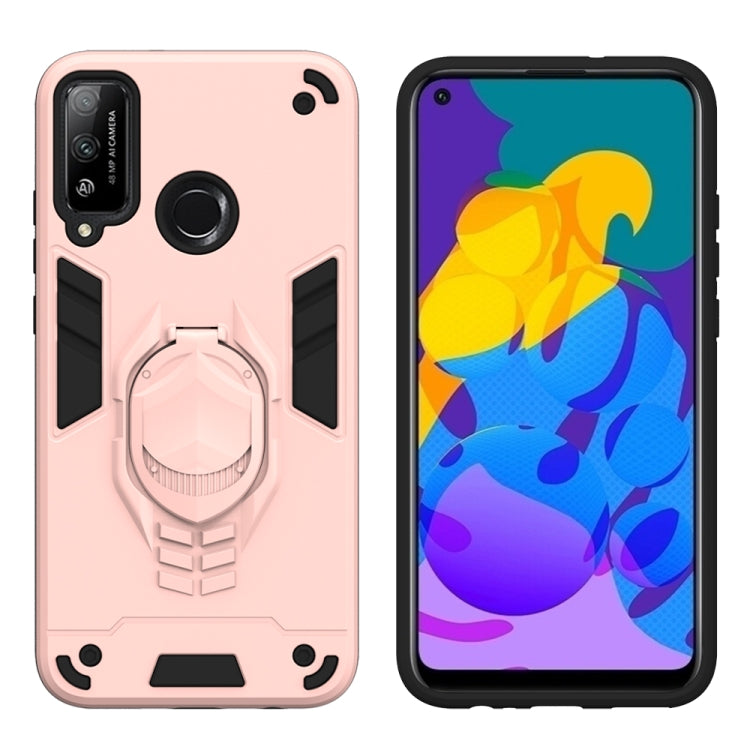 For Huawei Honor Play 4T 2 in 1 Armor Knight Series PC + TPU Protective Case with Invisible Holder