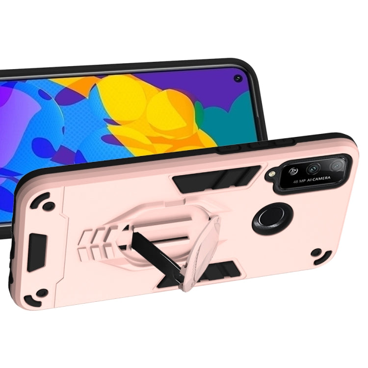 For Huawei Honor Play 4T 2 in 1 Armor Knight Series PC + TPU Protective Case with Invisible Holder