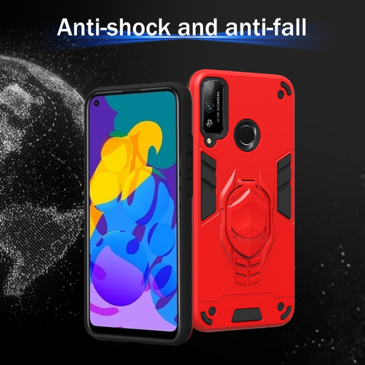 For Huawei Honor Play 4T 2 in 1 Armor Knight Series PC + TPU Protective Case with Invisible Holder