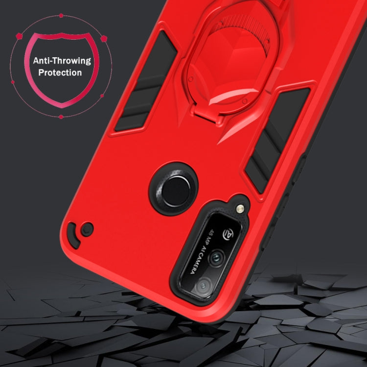 For Huawei Honor Play 4T 2 in 1 Armor Knight Series PC + TPU Protective Case with Invisible Holder