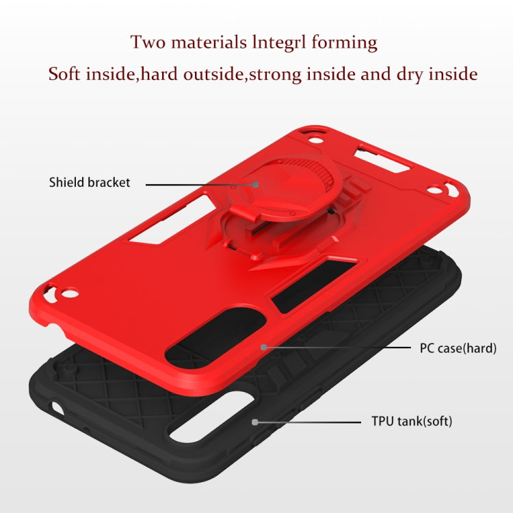 For Huawei Y8p (2020) 2 in 1 Armor Knight Series PC + TPU Protective Case with Invisible Holder