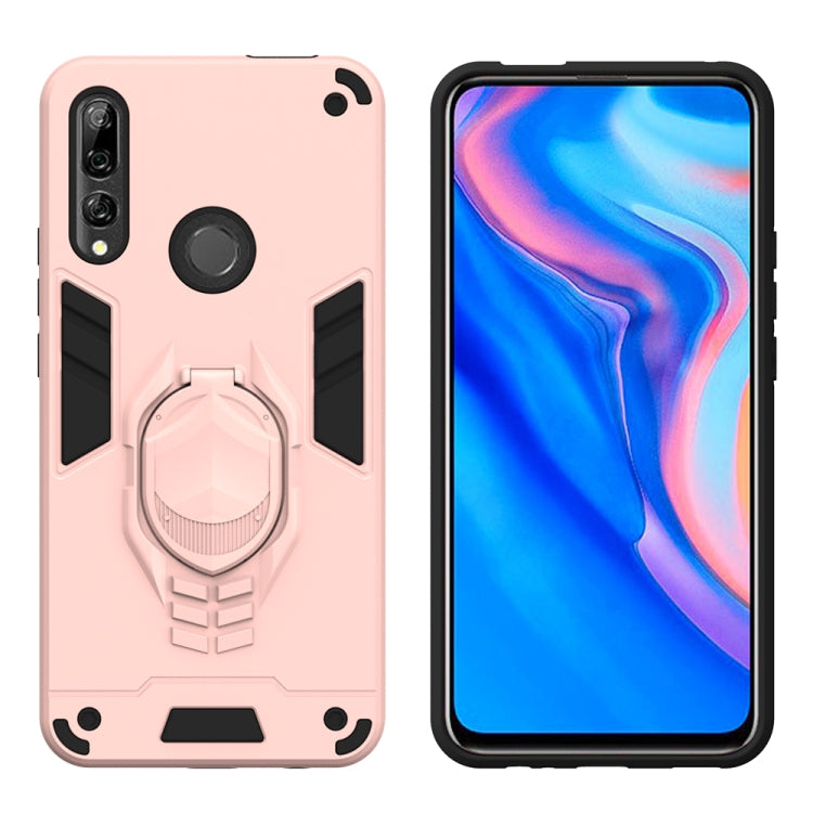 For Huawei Y9 Prime (2019) 2 in 1 Armor Knight Series PC + TPU Protective Case with Invisible Holder