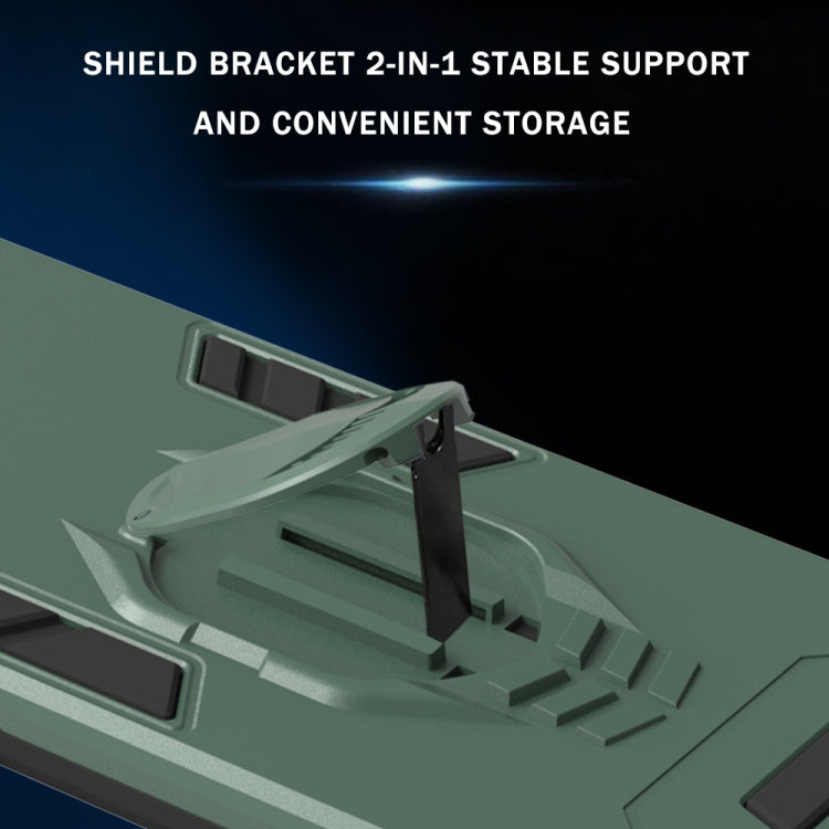 For Huawei Y9 Prime (2019) 2 in 1 Armor Knight Series PC + TPU Protective Case with Invisible Holder