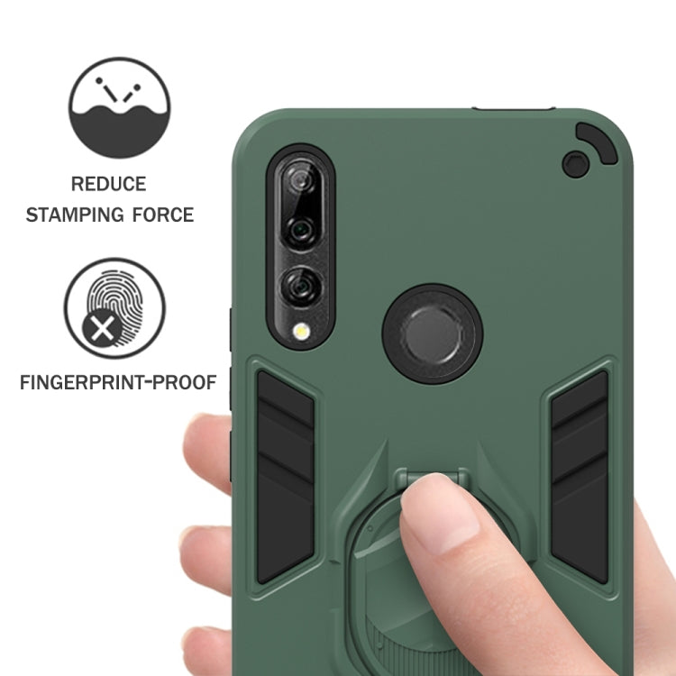 For Huawei Y9 Prime (2019) 2 in 1 Armor Knight Series PC + TPU Protective Case with Invisible Holder