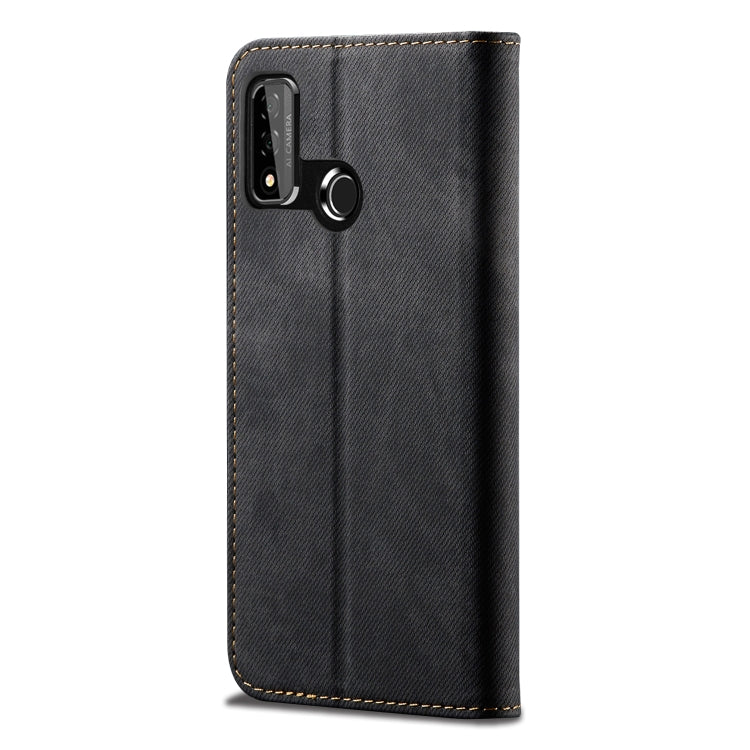 For Huawei P Smart(2020) Denim Texture Casual Style Horizontal Flip Leather Case with Holder & Card Slots & Wallet