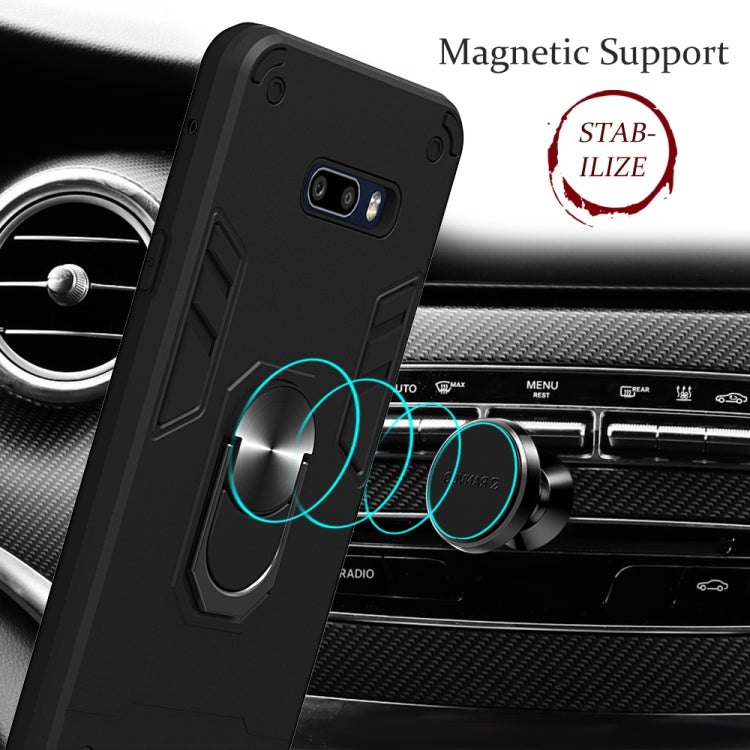 For LG G8X ThinQ / V50S ThinQ 2 in 1 Armour Series PC + TPU Protective Case with Ring Holder