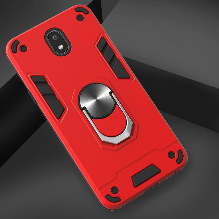 For LG K30 (2019) / X320 / Aristo 4 / Escape Plus 2 in 1 Armour Series PC + TPU Protective Case with Ring Holder