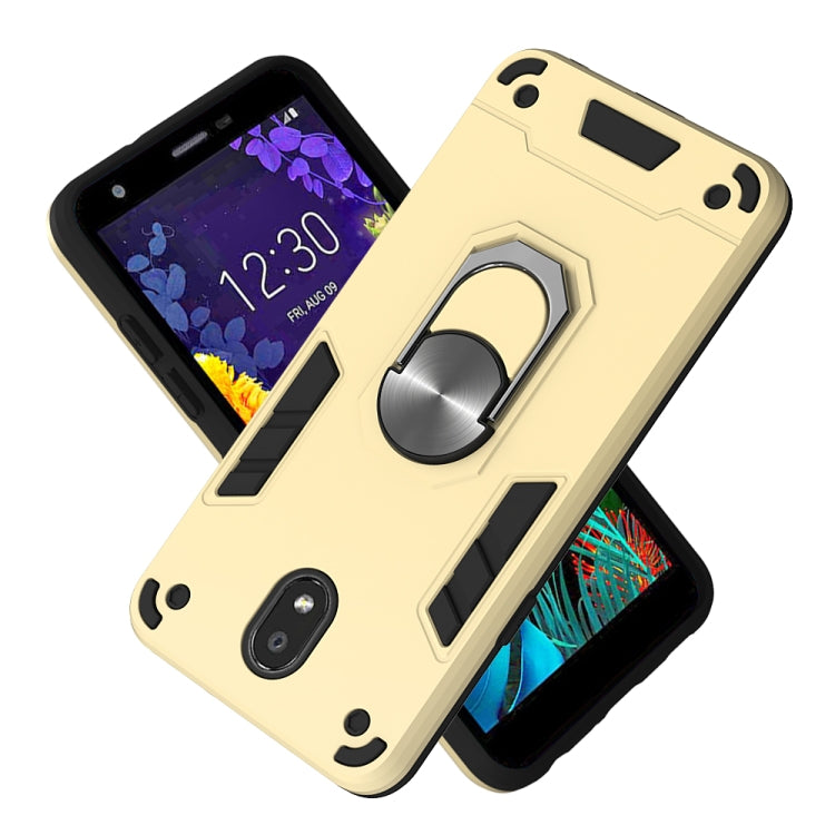 For LG K30 (2019) / X320 / Aristo 4 / Escape Plus 2 in 1 Armour Series PC + TPU Protective Case with Ring Holder