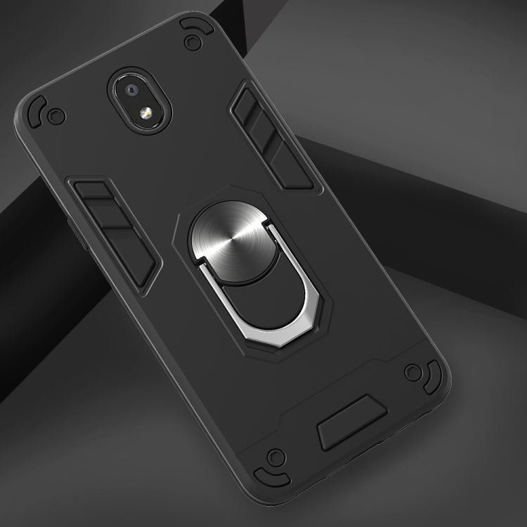 For LG K30 (2019) / X320 / Aristo 4 / Escape Plus 2 in 1 Armour Series PC + TPU Protective Case with Ring Holder