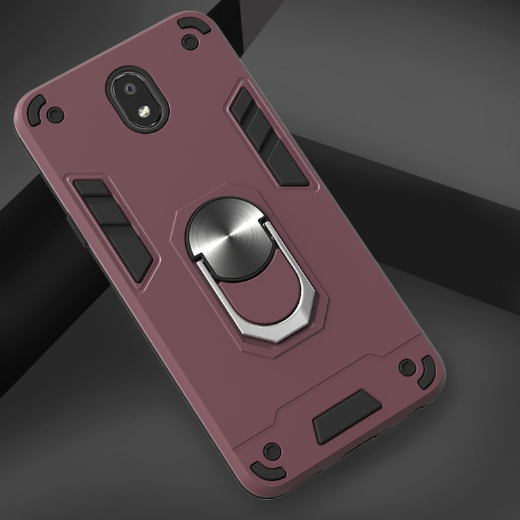 For LG K30 (2019) / X320 / Aristo 4 / Escape Plus 2 in 1 Armour Series PC + TPU Protective Case with Ring Holder
