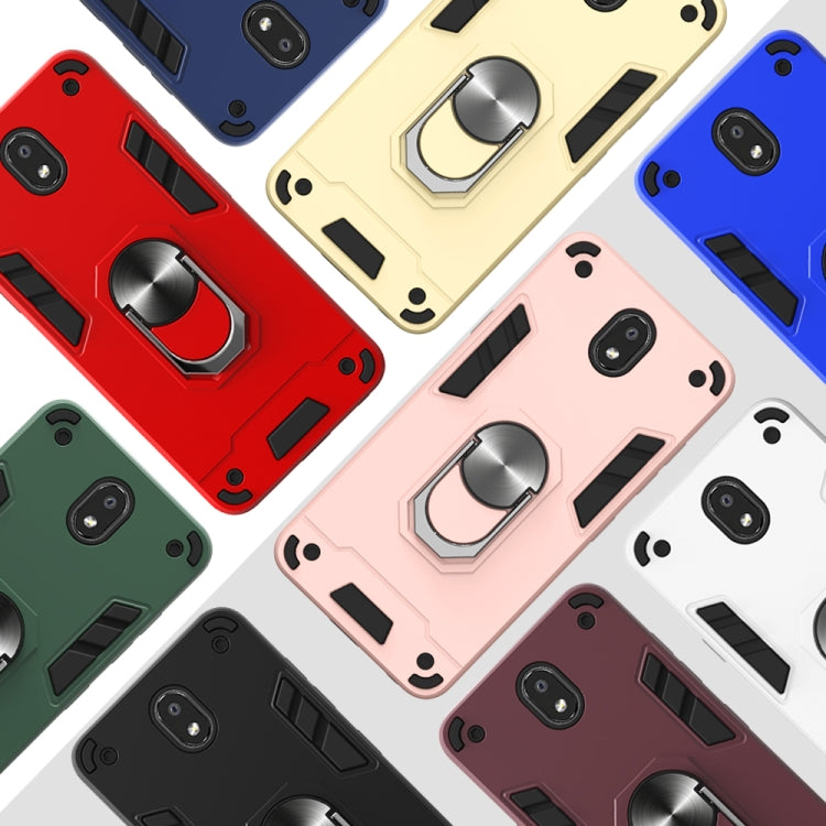 For LG K30 (2019) / X320 / Aristo 4 / Escape Plus 2 in 1 Armour Series PC + TPU Protective Case with Ring Holder