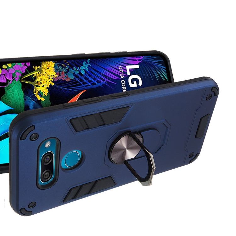 For LG K50 2 in 1 Armour Series PC + TPU Protective Case with Ring Holder