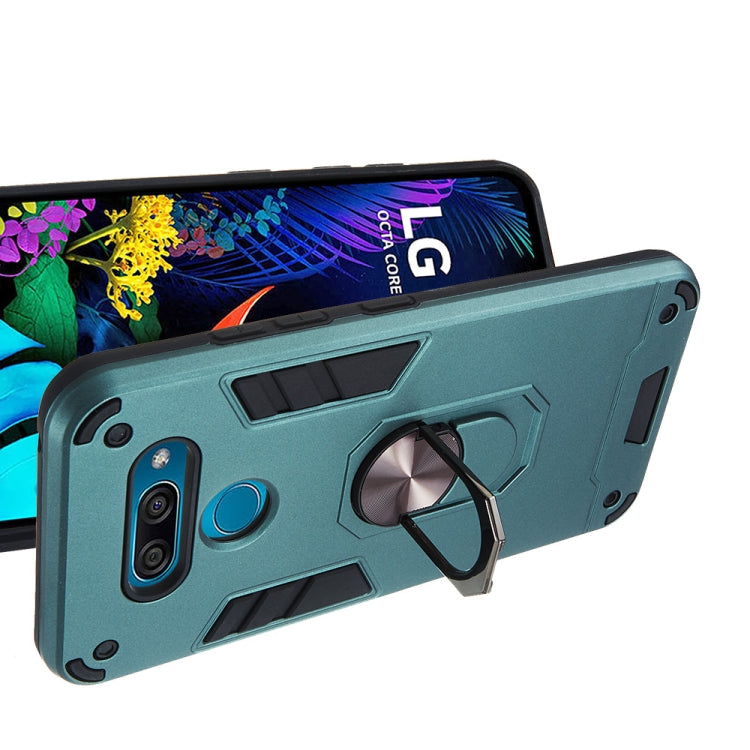 For LG K50 2 in 1 Armour Series PC + TPU Protective Case with Ring Holder