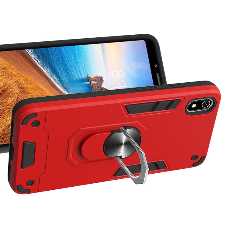 For Xiaomi Redmi 7A 2 in 1 Armour Series PC + TPU Protective Case with Ring Holder