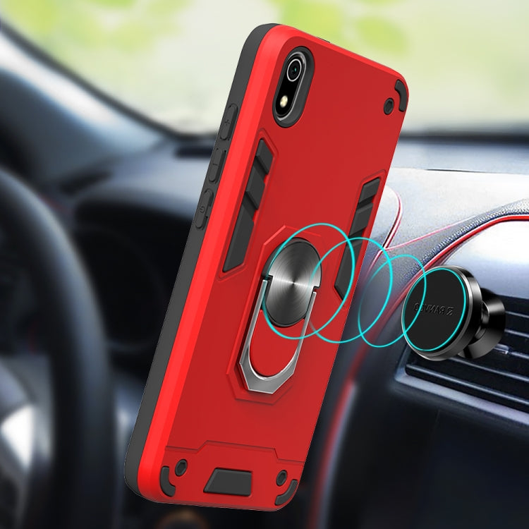 For Xiaomi Redmi 7A 2 in 1 Armour Series PC + TPU Protective Case with Ring Holder
