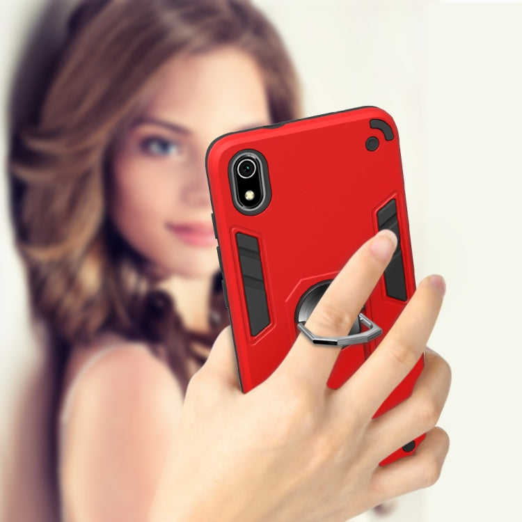 For Xiaomi Redmi 7A 2 in 1 Armour Series PC + TPU Protective Case with Ring Holder