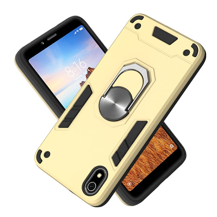 For Xiaomi Redmi 7A 2 in 1 Armour Series PC + TPU Protective Case with Ring Holder
