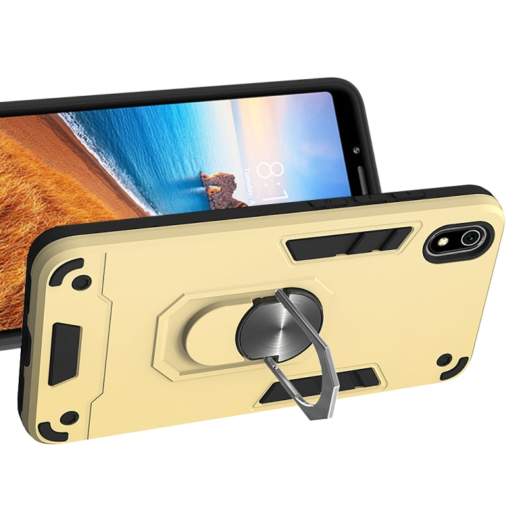 For Xiaomi Redmi 7A 2 in 1 Armour Series PC + TPU Protective Case with Ring Holder